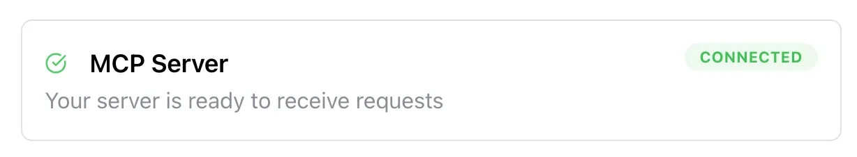 Automiel dashboard - MCP Server connected