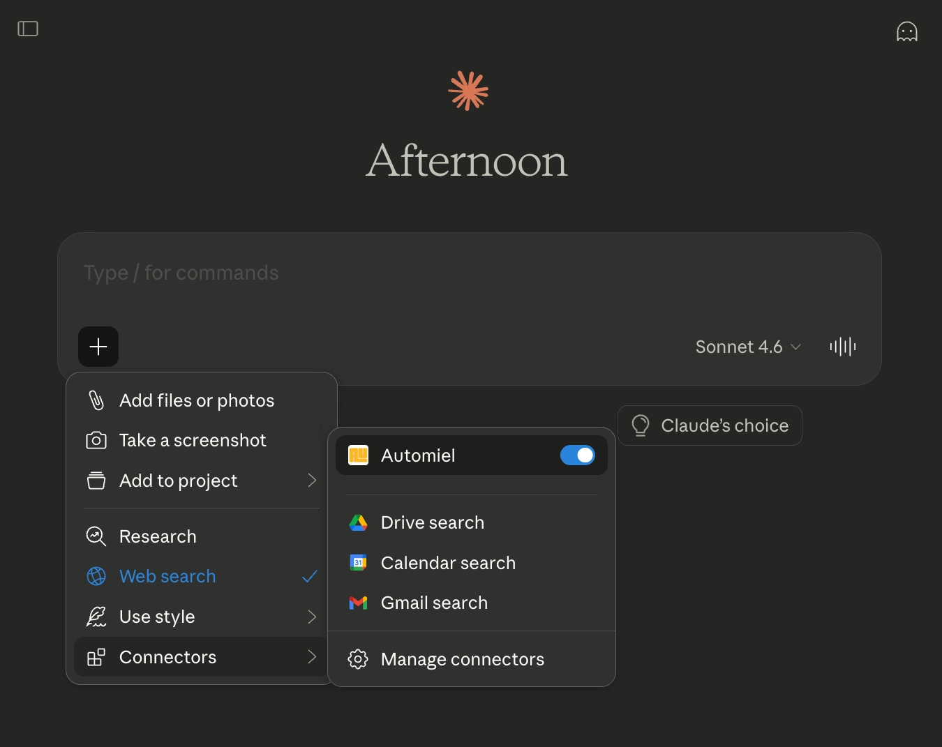 Automiel available in Claude